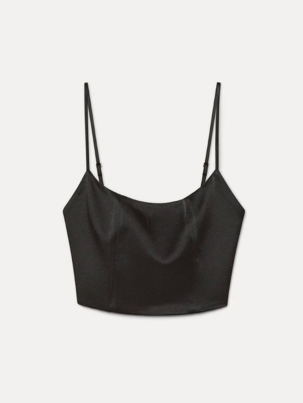 & Other Stories Satin Cropped Tank Top